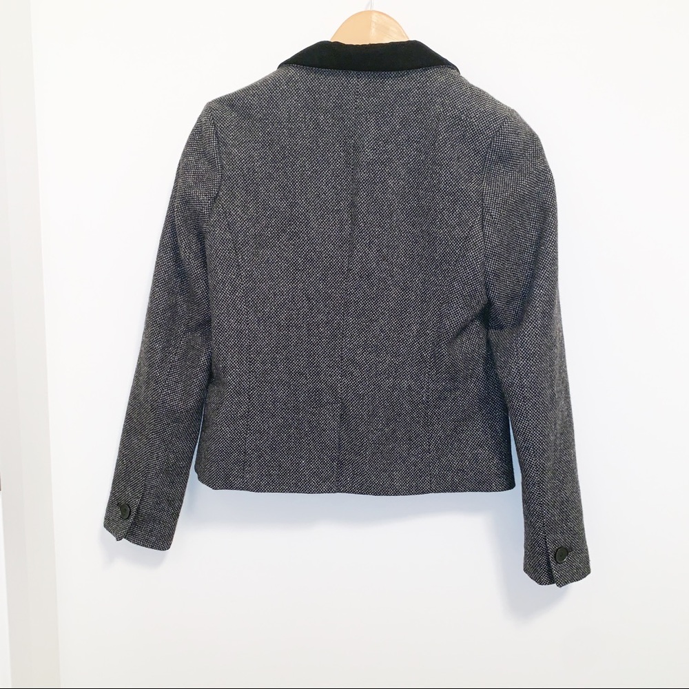 American Eagle Wool /Tweed Blend Velvet Blazer- M - Picture 4 of 8
